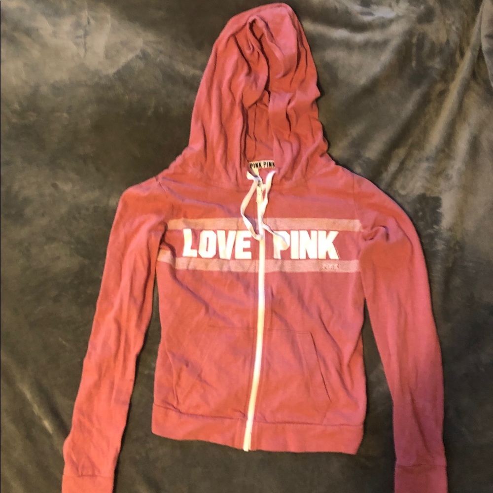 Victoria’s Secret PINK “LOVE PINK” Zip Up